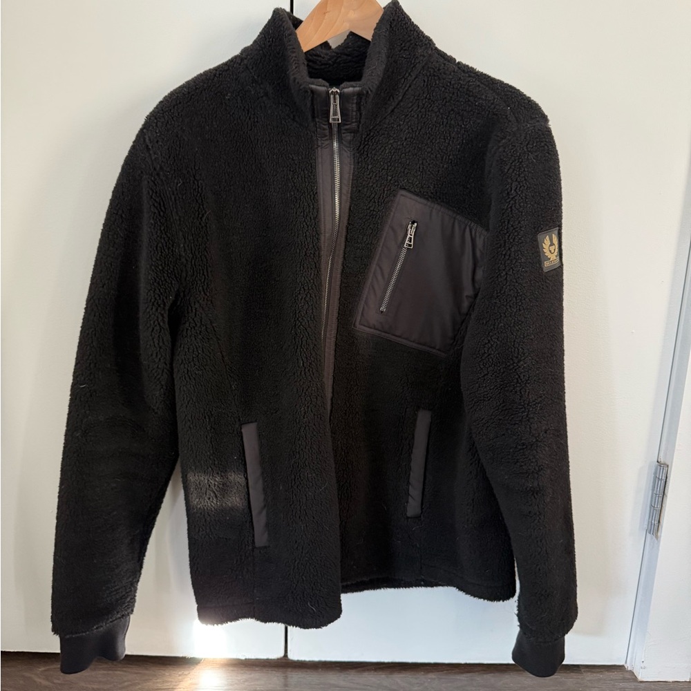 Belstaff Herne Men's Black Fleece Sweater